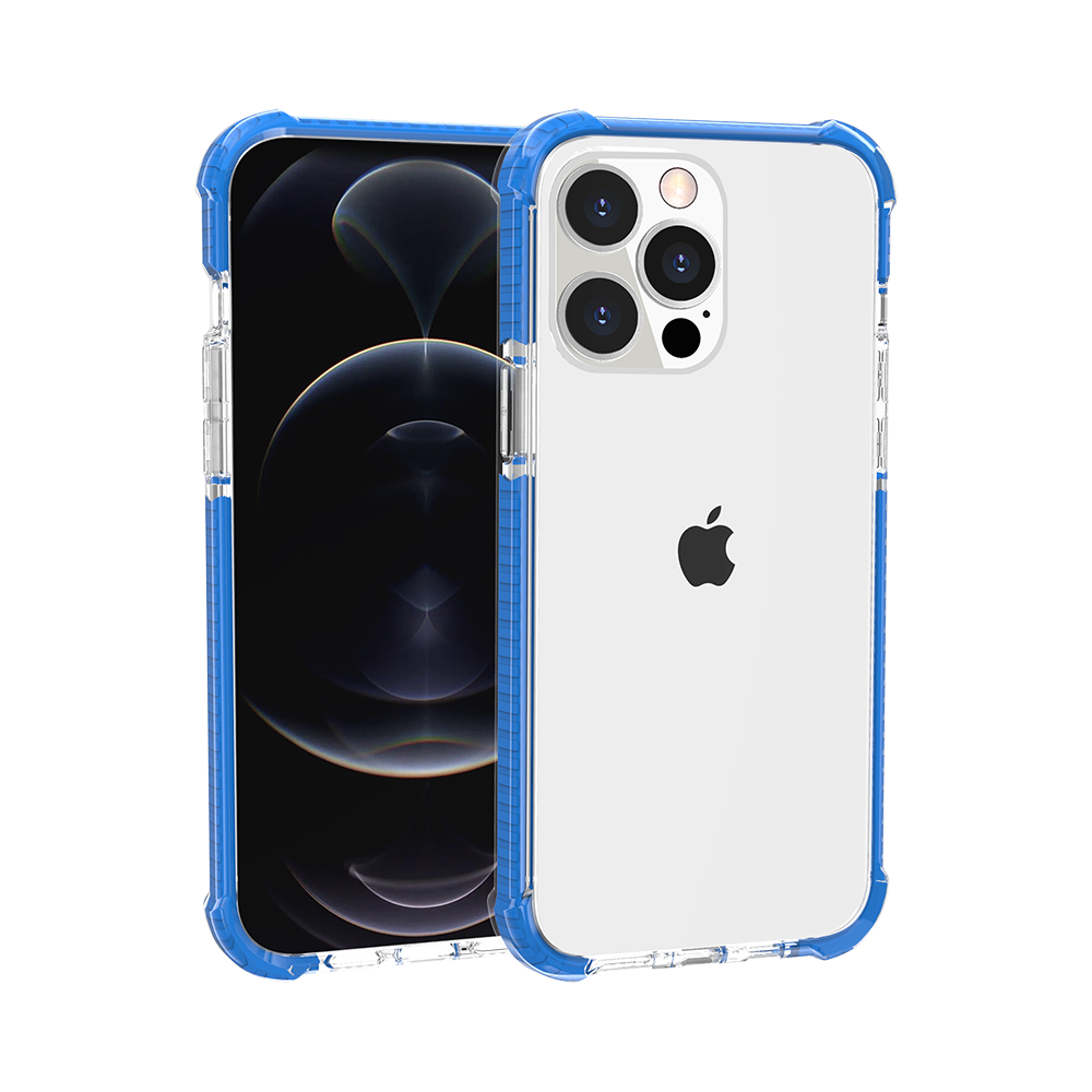 For Apple iPhone SE 3 (2022) SE/8/7 Hybrid Transparent Acrylic Rubber Gummy Hard PC Silicone TPU Color Bumper Frame Shockproof Case Cover