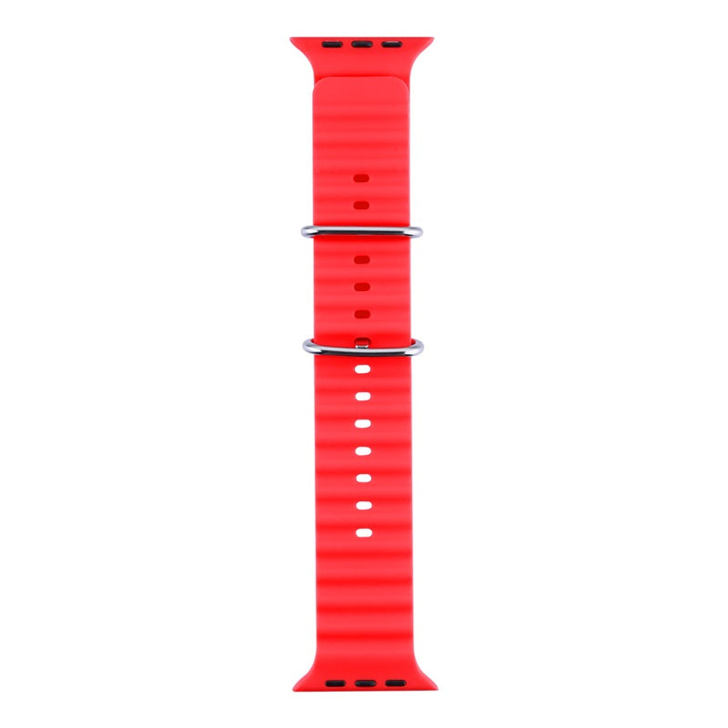 echelon ComfyFit Silicone Strap for Apple Watch Series 9 45mm/Watch Series 10 46mm / Watch SE (2022) 44mm - Red, Apple Watch Accessories