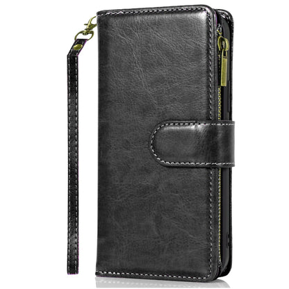 For Samsung Galaxy S26 Ultra Leather Wallet Case with Zipper, 9 Card Slots, Cash Pocket, Stand & Strap, Clutch Pouch Design Case Cover