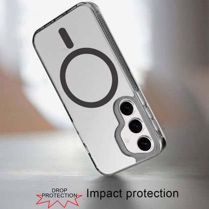 For Samsung Galaxy S26 MagSafe Compatible Integrated Technology Clean Transparent Hybrid Armor TPU Frame Case Cover