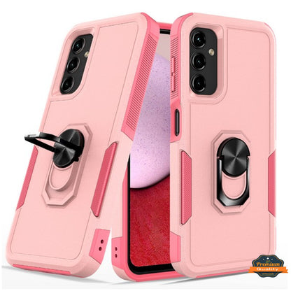 For Samsung Galaxy A26 Heavy Duty Rugged Hybrid, Dual-Layer Shockproof Protection with Magnetic Ring Stand Holder Case Cover