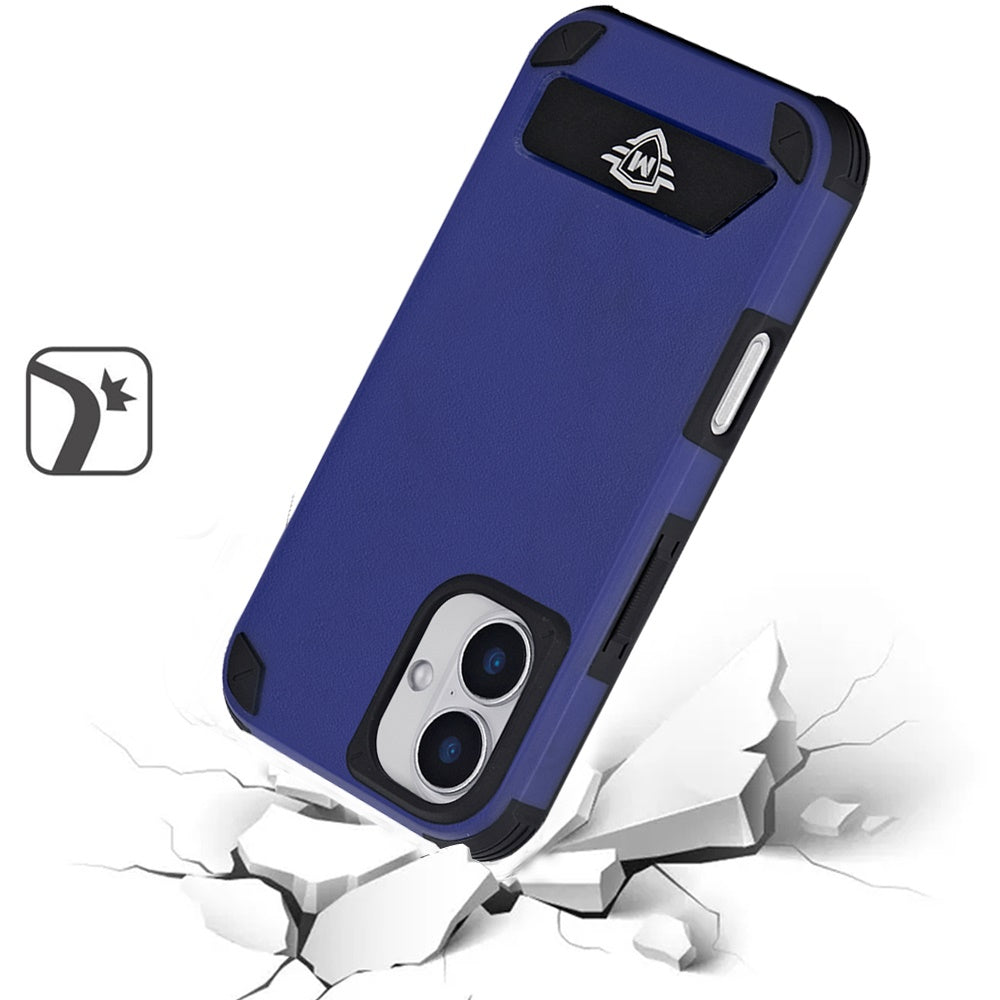 For Apple iPhone 16 (6.1") Heavy Duty Dual-Layer Rugged Protection, Shockproof Kickstand Tough Magnetic Compatible with MagSafe Case Cover