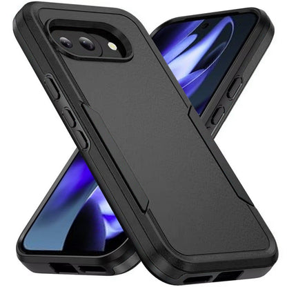 For Google Pixel 9A Heavy Duty Shockproof Dual Layer Drop Protection Tough Hybrid Rugged Rubber Armor Defend Case Cover Red