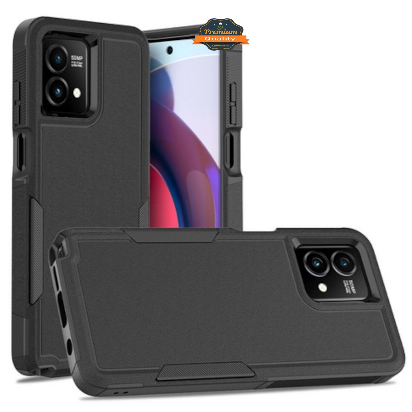 For Samsung Galaxy Xcover 7 Pro Rugged Heavy-Duty Dual Layer Military-Grade, Rubber TPU Defender, Hybrid Shockproof Case Cover