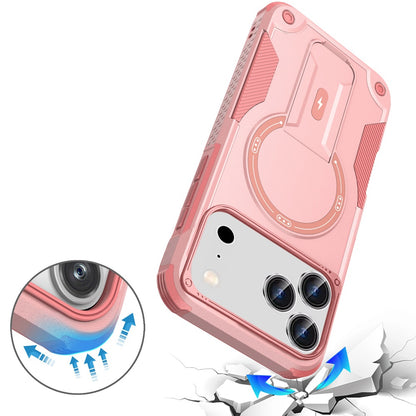 For Apple iPhone 17 Pro Max (6.9") Magnetic Invisible Kickstand Holder with Magsafe, Slim Fit Shockproof Hybrid Military Grade Heavy Duty Case Cover