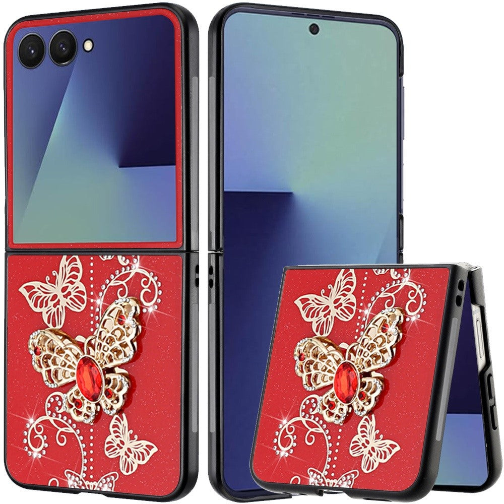 For Google Pixel 10 Pro Fold Diamonds 3D Fashion Bling Sparkly Glitter Ornaments Engraving Hybrid with Ring Stand Case Cover