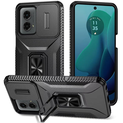 For Apple iPhone 17E /16E Case, Camera Cover with Magnetic Rotation Ring Stand, Military Grade Hybrid Hard TPU Shockproof Case Cover