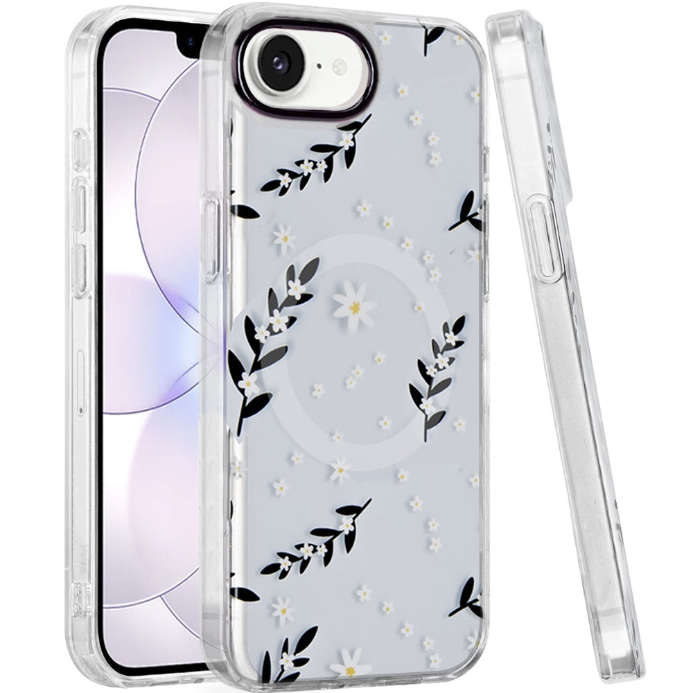 Phone Case for Apple iPhone 17E /16E Stylish Design Shockproof Magnetic TPU IMD Print Rugged Grip Drop Protection Slim Fit Fashion Cover