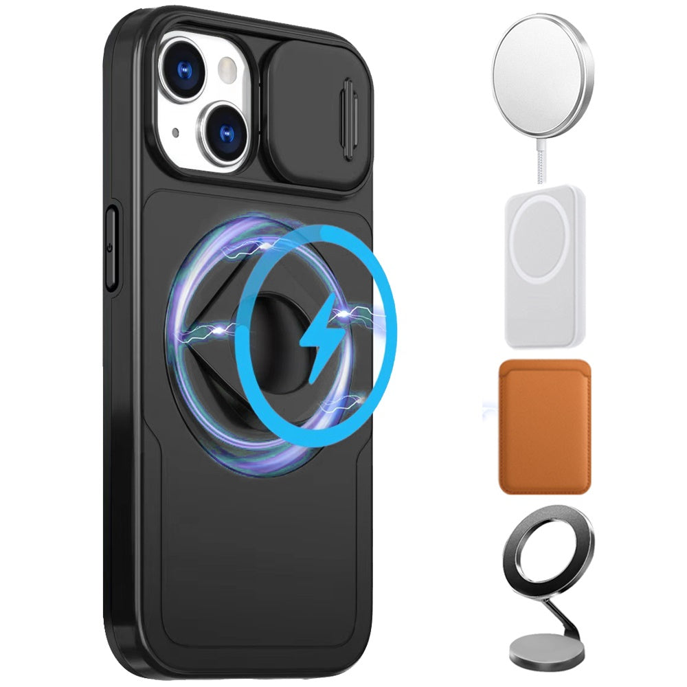 For Samsung Galaxy S20 FE /Fan Edition Full Coverage with Camera Window, Magnetic Circle, Rotatable Ring Stand, MagSafe Compatible, Shockproof Hybrid Protectiv Case Cover