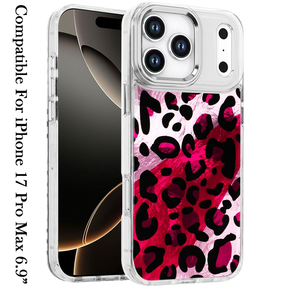 For Apple iPhone 17 Pro Max (6.9") Fashion Beautiful Epoxy Design Hybrid Fashion Stylish TPU Protective, Shockproof Hybrid PC Case Cover