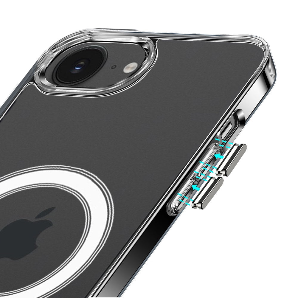 For Apple iPhone 17E /16E Clear Magnetic Case with Built-in Magnets Compatible with MagSafe Slim Soft TPU Bumper Case Cover Clear