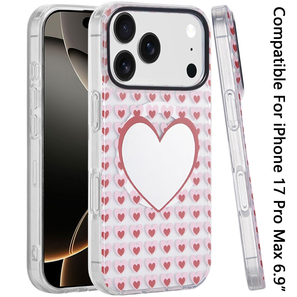 For Apple iPhone 17 Pro Max Stylish Pattern Fashion IMD Printed Design TPU Slim Shockproof Protective with Magnetic Back Case Cover