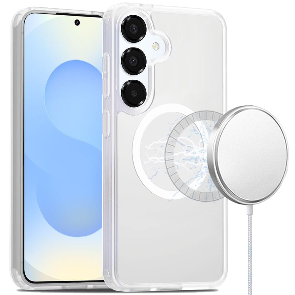 For Samsung Galaxy S25 Fan Edition /Galaxy S25 FE MagSafe Compatible Case Hybrid Soft TPU Bumper Hard Translucent Matte Back Slim Shockproof Case Cover