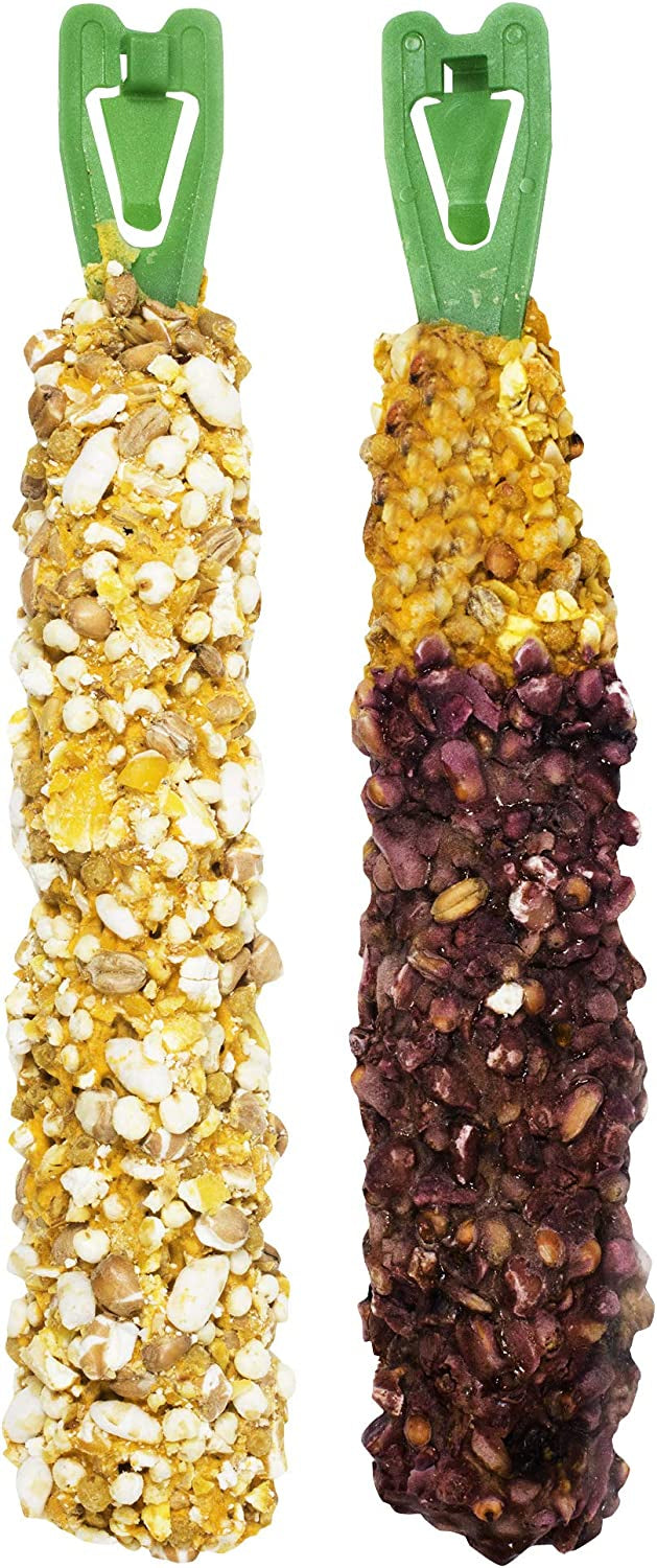 Vitakraft Crunch Sticks Variety Pack Rabbit and Guinea Pig Treats Popped Grains and Wild Berry [Small Pet Supplies] 2 count