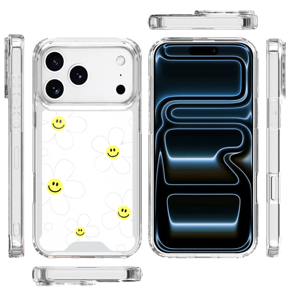 For Apple iPhone 17 Pro Max (6.9") Beautiful TPU Design, Slim Shockproof Soft Cover for Women and Girls, Stylish Protective Case Cover