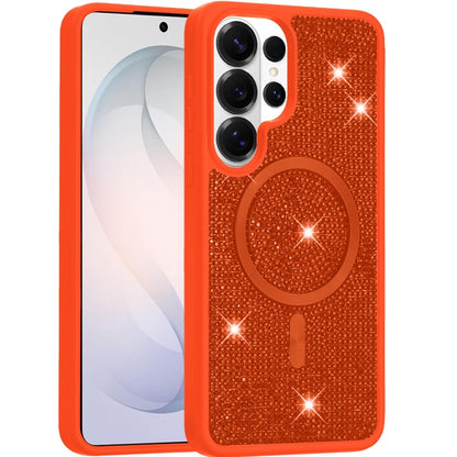 Phone Case for Samsung Galaxy S26 Ultra Magnetic Bling Diamond Sparkle Hybrid Shockproof Rugged Grip Durable Protection Anti-Slip Armor Design Cover