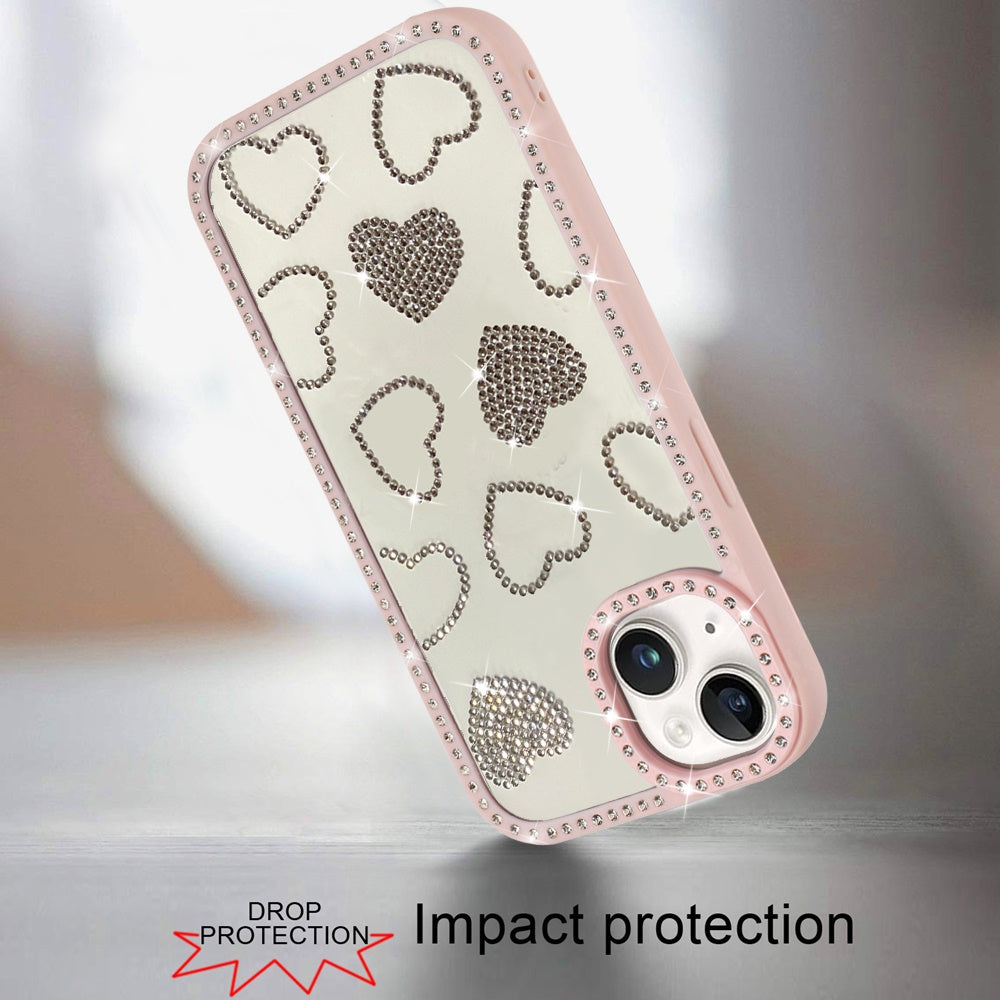 Spread Love Glitter Shimmer Bling Diamond Edge Hybrid Drop Protection Shockproof Design
