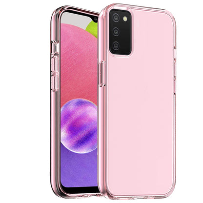 For Samsung Galaxy A16 5G Transparent Shock Absorption Thick TPU Rubber Ultra Thick Hybrid Silicone Protective Slim Back Case Cover Pink