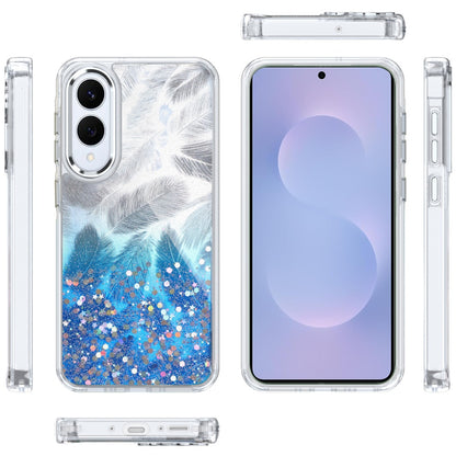 For Samsung Galaxy S25 EDGE Fashion Epoxy Glitter Shimmer Design, Hybrid Shockproof TPU, Stylish Sparkle Slim TPU Protective Case Cover