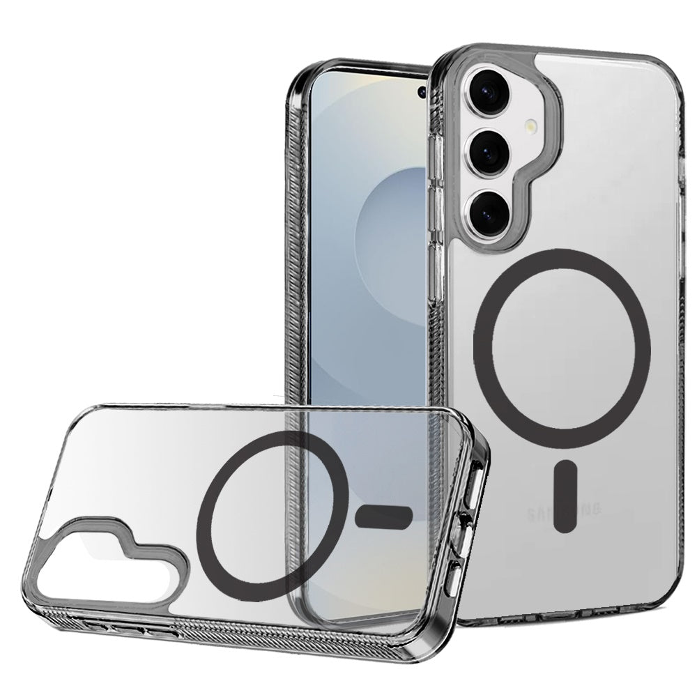 For Samsung Galaxy S26 MagSafe Compatible Integrated Technology Clean Transparent Hybrid Armor TPU Frame Case Cover