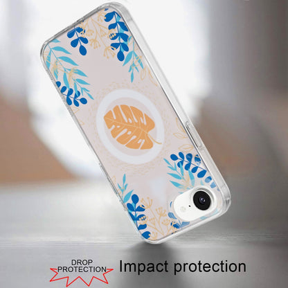 For Apple iPhone 17E /16E Stylish Pattern Fashion IMD Printed Design TPU Double Layer Slim Shockproof with Magnetic Back Case Cover