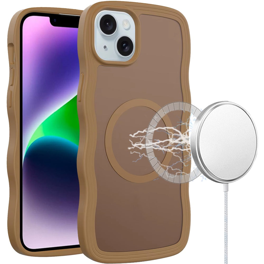 For Apple iPhone 14 /13 Grip Hand Magnetic Hybrid Case Shockproof Protection Matte Skin Rubber TPU + PC Case Cover