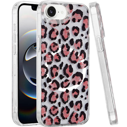 For Apple iPhone 17E /16E Stylish Pattern Fashion IMD Printed Design TPU Double Layer Slim Shockproof with Magnetic Back Case Cover