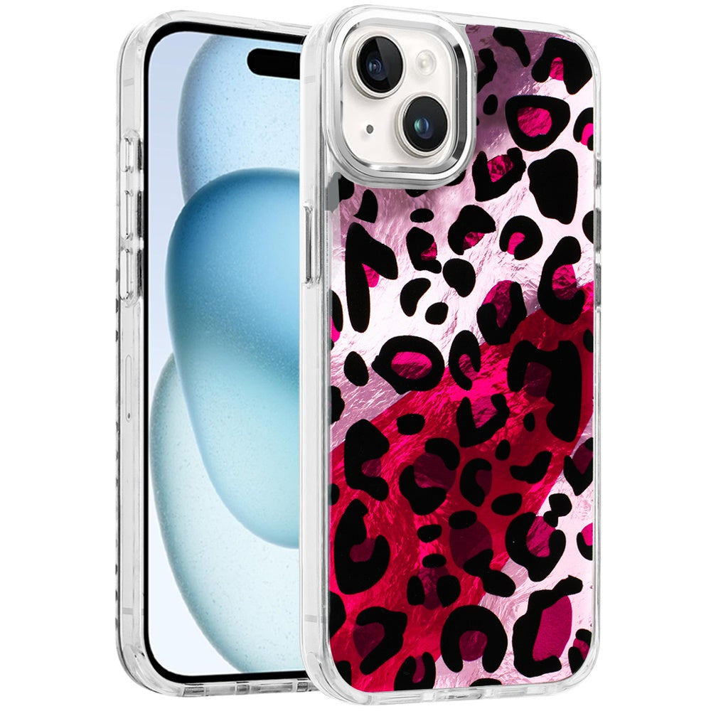 For Apple iPhone 14 /13 Fashion Beautiful Epoxy Design Hybrid Fashion Stylish TPU Protective, Shockproof Hybrid PC Case Cover