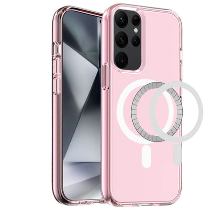 For Samsung Galaxy S24 FE /Fan Edition MagSafe Compatible Transparent Shock Absorption TPU Rubber Thick 3mm Hybrid Protective Case Cover