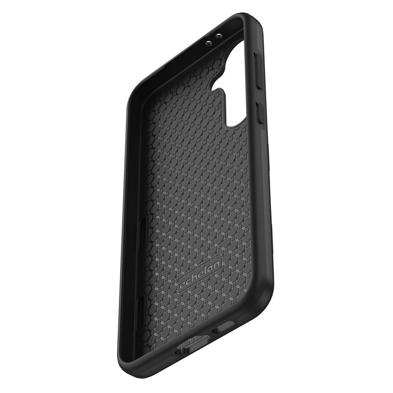 For Hybrid Slim Shockproof Bumper Protective Hard PC + Rubber TPU Phone Cover Bravo Series Case for Samsung Galaxy S24 Fan Edition - Black Case Cover Black