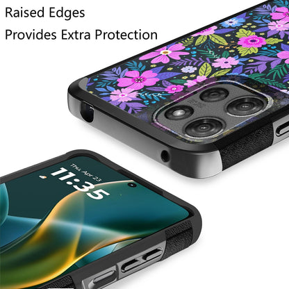 For Motorola Moto G Stylus 5G 2026 /2025 Slim Tough Shockproof Hybrid with Dual Layer Hard PC + TPU Protection, Armor for Strong Drop & Impact Resistance Case Cover Mystical Floral Boom