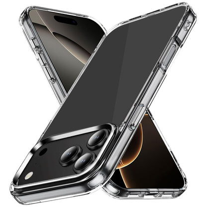 For Apple iPhone 17 Pro Max Shockproof Slim Crystal Clear Transparent Hybrid Cover with Enhanced Drop Protection Case Cover Transparent