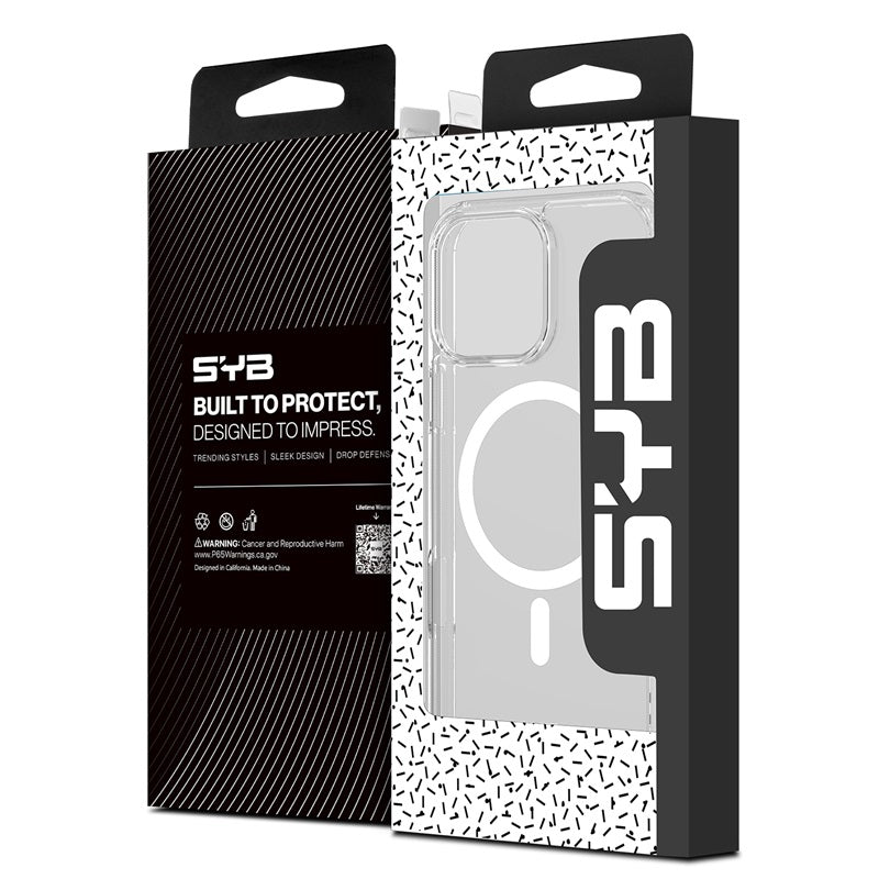 For Ultra-sleek Hybrid Slim Hard PC & TPU Compatible with MagSafe, Magnetic Protective Phone Case for Apple iPhone 16 Pro Max - Transparent Clear Case Cover Clear