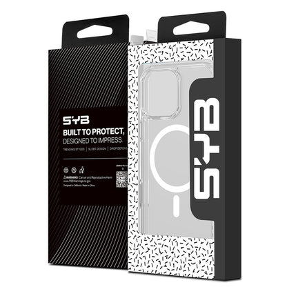 For Ultra-sleek Hybrid Slim Hard PC & TPU Compatible with MagSafe, Magnetic Protective Phone Case for Apple iPhone 16 Pro Max - Transparent Clear Case Cover Clear