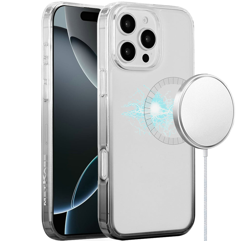 For Samsung Galaxy S25 /S24 Transparent Two Tone Gradiant Magnetic Space [Compatible with Magsafe] Hybrid Shockproof Protective Case Cover