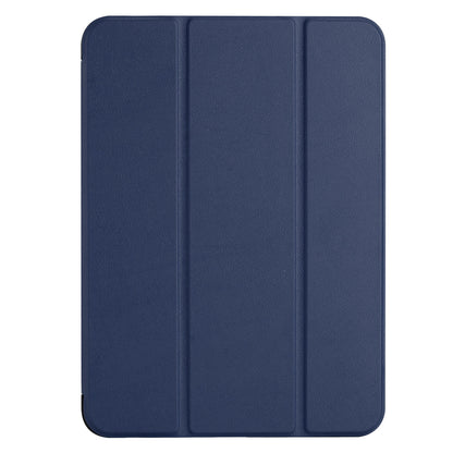 For Trifold Case with Magnetic Closure, PU Leather Folding Stand, Slim Lightweight TPU Folio Protective Shell Blue Tablet Case Cover