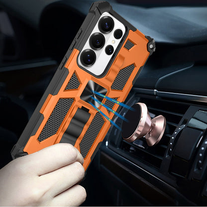 For Samsung Galaxy S26 Ultra Hybrid Shockproof [Military Grade] Rugged Protective with Magnetic Car Mount & Invisible Stand Case Cover