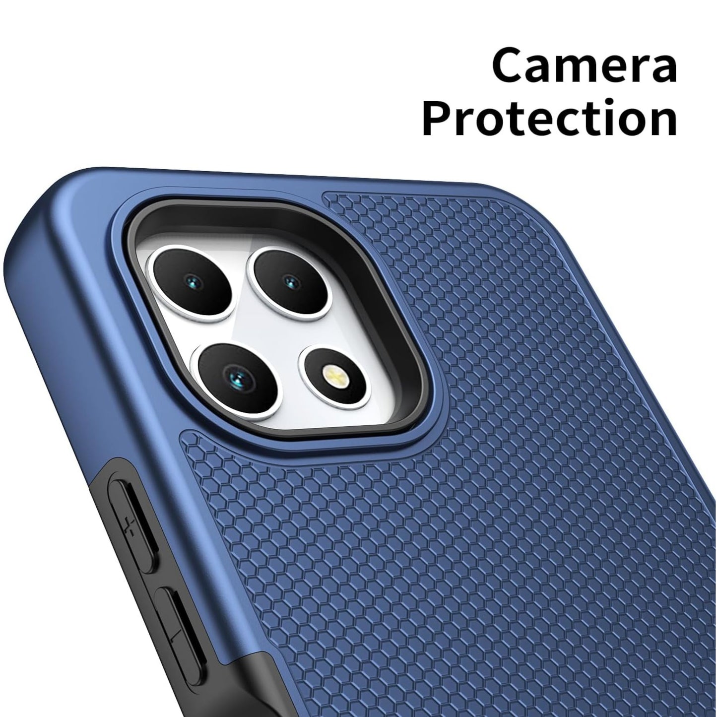 For TCL 60 XE NXTPAPER Dual Layer Slim & Tough Hybrid Shockproof Heavy Duty Rubber TPU Matte with Textured Rugged Shell Protection Case Cover