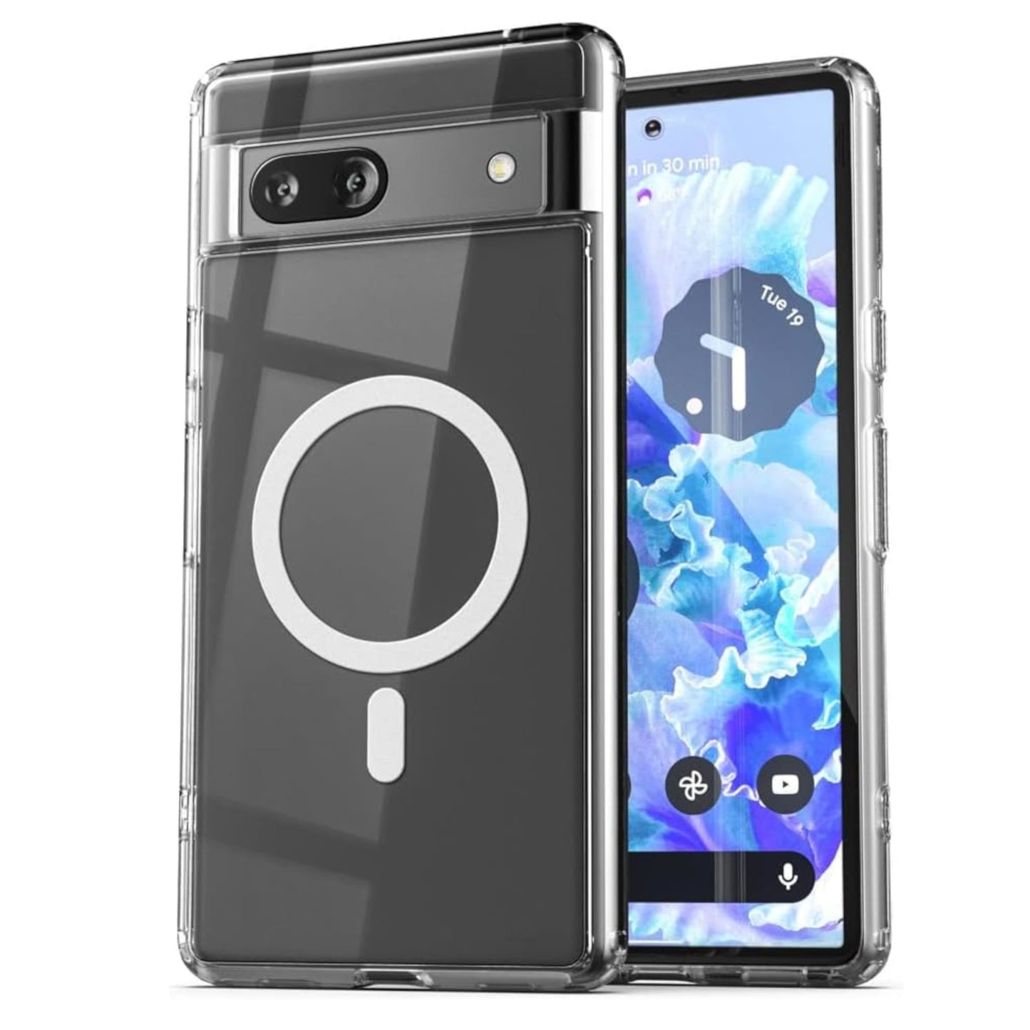 For Google Pixel 10A Hybrid Clear Case Compatible with MagSafe Shockproof Protective Transparent Back, Slim Fit, Wireless Charging Ready Case Cover Clear