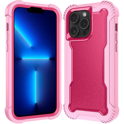 For Apple iPhone 16 Pro Max (6.9") Tough Hybrid Shockproof Hybrid PC + TPU Bumper Frame Rubber Drop Proof 3in1 Armor Full Body Case Cover