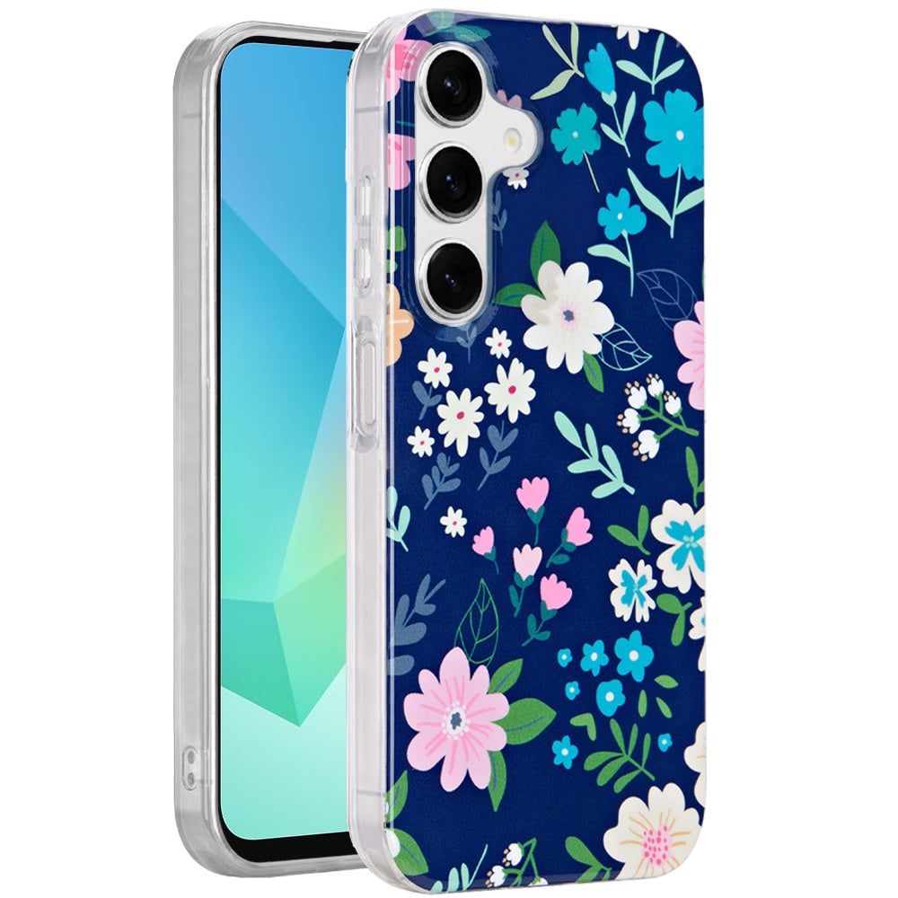 For Samsung Galaxy A16 5G Fashion Layer Design Slim IMD TPU Protective, Shockproof Hybrid Stylish Durable Hard PC Case Cover