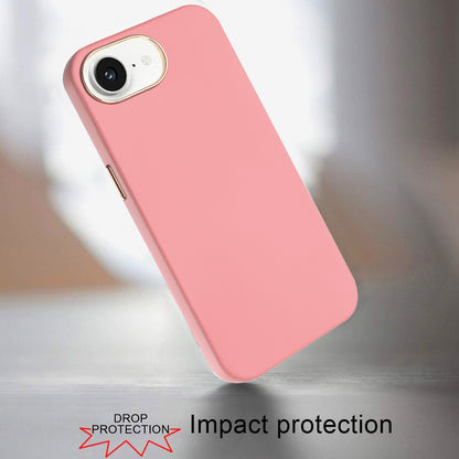 For Apple iPhone 17E /16E Slim Classic Hybrid Around Rubber Gummy Gel Slick Hard PC Silicone TPU Chromed Button Case Cover