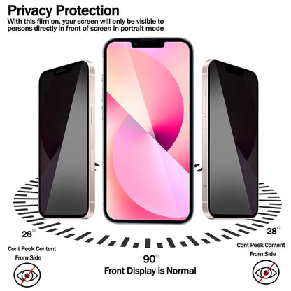 For Samsung Galaxy A26 Tempered Glass Privacy Screen Protector, Anti-Spy, Scratch Resistant, 9H Hardness, Anti-Fingerprint, Easy to Install Protector Black
