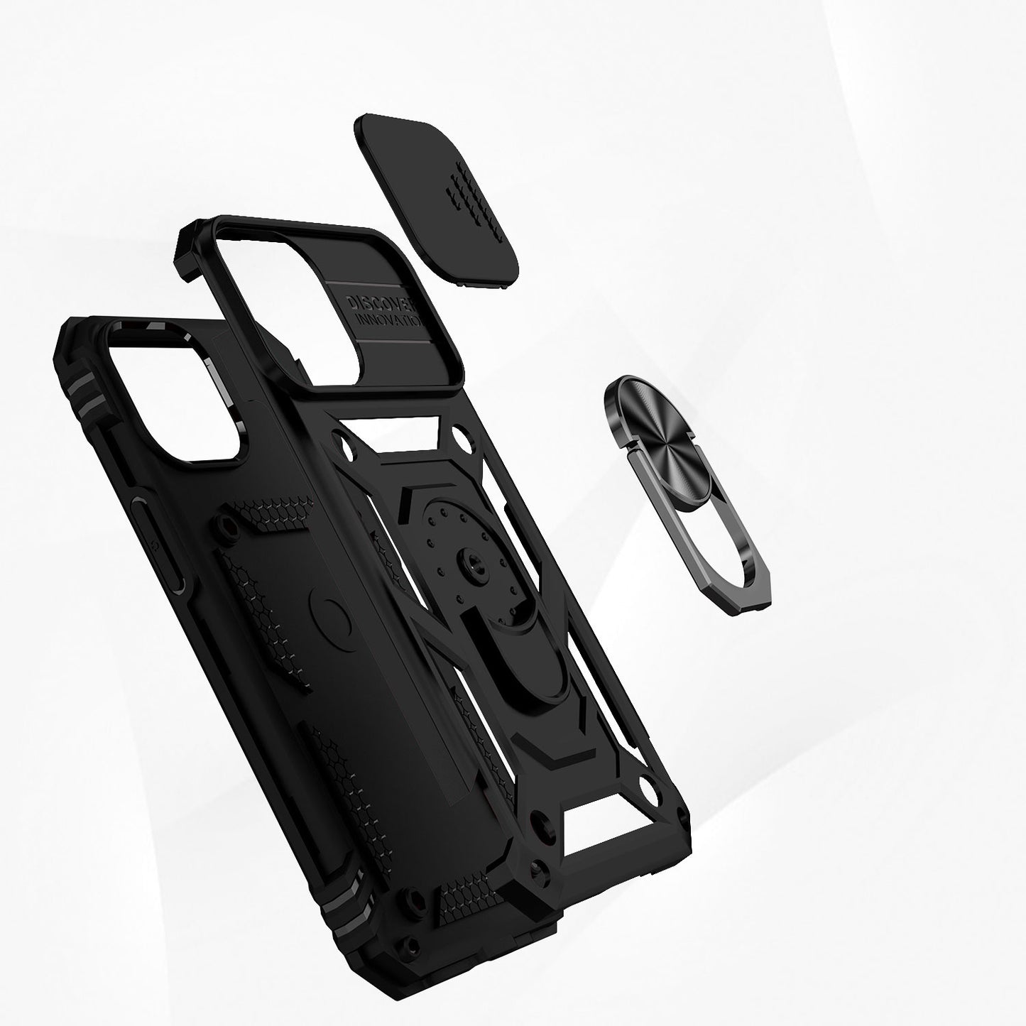 For Samsung Galaxy S26+ / S26 Plus Hybrid Ring Shockproof with 360° Rotate Ring Kickstand, Camera Lens Protection, Soft Edge Bumper Case Cover