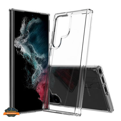 For Samsung Galaxy S26 Ultra Crystal HD Clear Back Hybrid Case TPU Bumper Frame Slim Shockproof Hard Defender Case Cover
