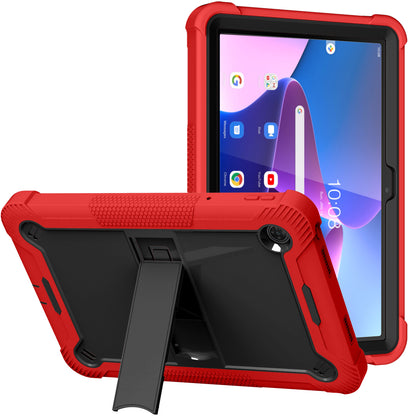 For Shockproof Hybrid Case with Slide Kickstand, Tough Protection Strong Tablet Hybrid Heavy Duty Armor Red Tablet Case Cover