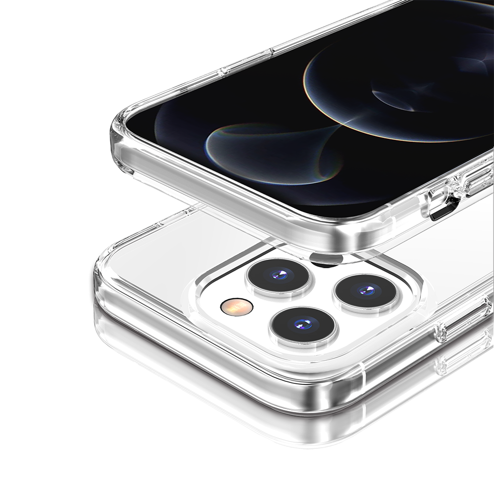 For Samsung Galaxy S24 FE /Fan Edition Transparent Shock Absorption PC + TPU Rubber Gel Thick 3mm Hybrid Silicone Slim Fit Back Case Cover