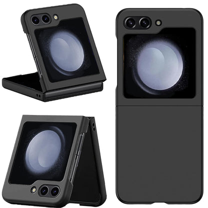 For Samsung Galaxy Z Flip 7 Painted Matte Finish TPU Silicone Case, Soft Grip Shockproof Slim Thin, Non-Slip Texture Case Cover Black