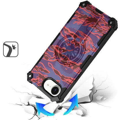 For Samsung Galaxy S26 Ultra Texture Design Stylish Invisible Kickstand Case, MagSafe Compatible Hybrid Shockproof Cover, Car Mount Friendly Case Cover