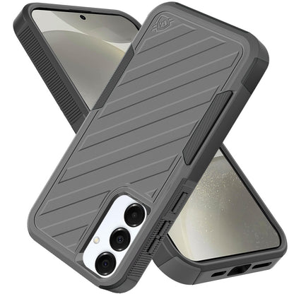 For Samsung Galaxy S25 Ultra Hybrid lined shockproof dual layer Rugged 2in1 Hard PC & Silicone TPU Non Slip Textured Tough Armor Case Cover